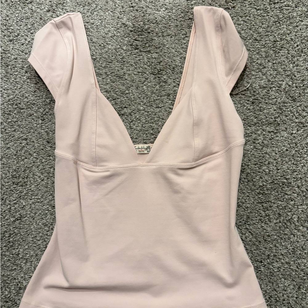 Free people light pink top